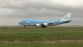 KLM 747 takes off HD Footage