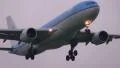 KLM on approach in the morning HD Footage
