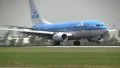 KLM boeing 737 lands HD Footage