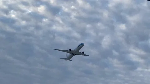 KLM Boeing 787 Takes Off Stock Footage 149497866