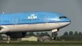 KLM commercial jet landing HD Footage