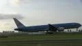 KLM crossing sun HD Footage