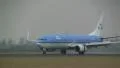 KLM jet landing HD Footage