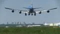 KLM jumbojet landing HD Footage
