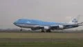 KLM Jumbojet takes off HD Footage