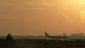 KLM jumbojet taxiing at Sunrise HD Footage
