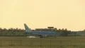 KLM landing at dusk HD Footage