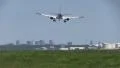 KLM landing on sunny day HD Footage