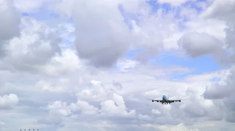 KLM PH-BFI Approcing Schiphol (1) Stock Footage 65088398