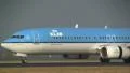 KLM plane in the early morning HD Footage