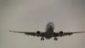 KLM plane flies overhead HD Footage