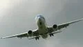 KLM plane flying overhead HD Footage
