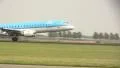 KLM Plane landing in Amsterdam HD Footage