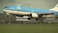 KLM plane landing, close-up HD Footage