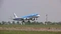 KLM plane landing HD Footage