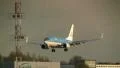 KLM plane landing HD Footage