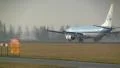 KLM plane on runway HD Footage