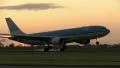 KLM Sunrise landing HD Footage