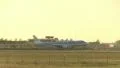 KLM sunset landing HD Footage