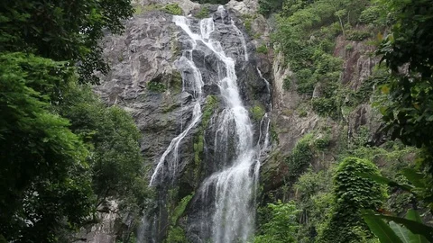 Klong Lan waterfall  Stock Footage 101050862