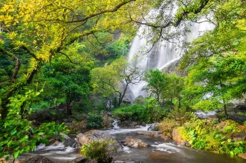 Klong lan waterfall. Stock Photos