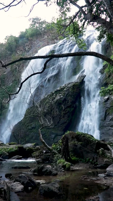 Klonglan Waterfall Stock Footage 275646970