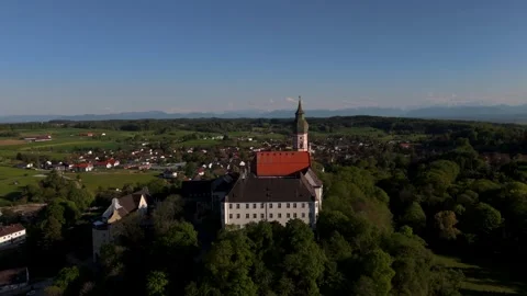 Kloster Andechs auf dem Heiligen Berg, Gemeinde Andechs, Bayern Stock Footage 317194589