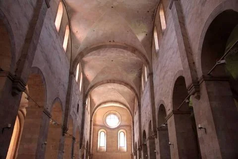 Klosterkirche von Kloster Eberbach Kloster Eberbach bei Kiedrich im Rheing... Stock Photos