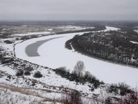 Klyazma river Stock Photos