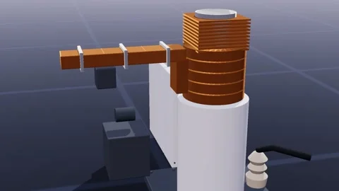 Klystron gallery accelerator 3d loop 3D animation seamless loop Видео 341779449