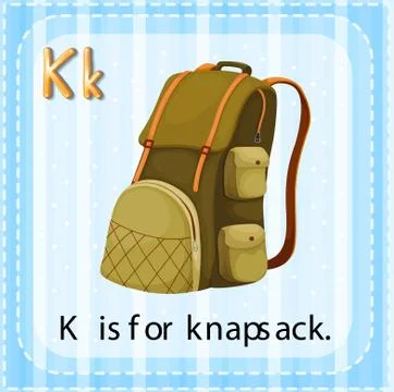 Knapsack Stock Illustration