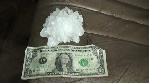 Knarly Hailstone Stock Footage 54748744