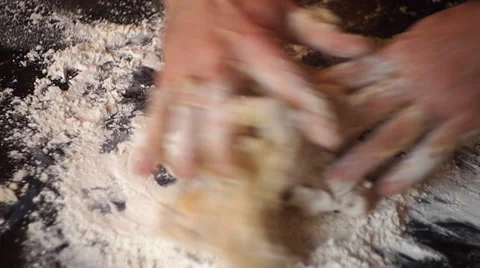 Knead the dough Stock-Footage 35037855