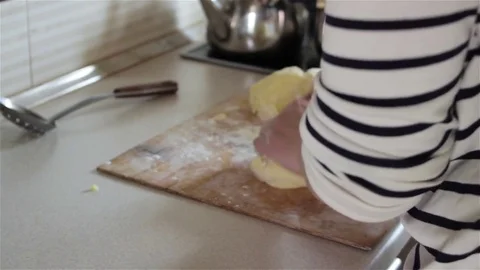 Knead the dough Stock Footage 78797115
