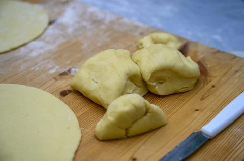 Kneaded flour Stock-Fotos