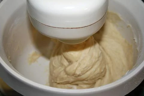Kneading Bread Dough 4 Stock Photos