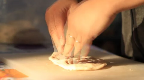Kneading bread Vidéo 1018071