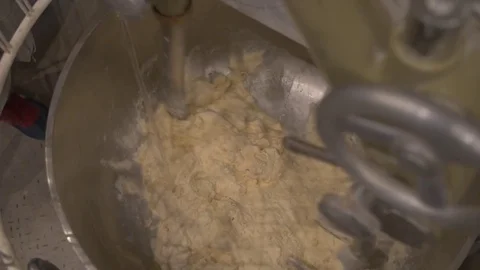 Kneading bread machine at work  Stock Footage 71507301