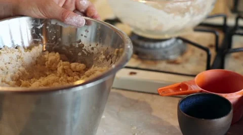 Kneading cookie dough Stock Footage 41484034