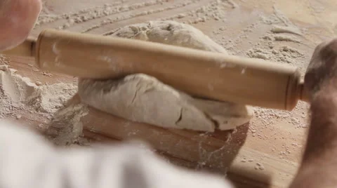 Kneading the dough 1. Stock Footage 44023852
