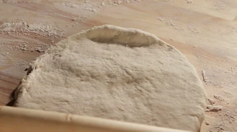 Kneading the dough 2 Stock Footage 44023733