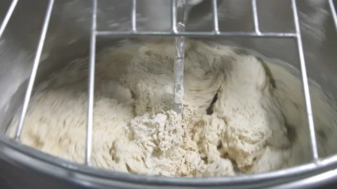 Kneading dough for bread Video stock 97702379
