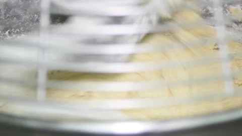 Kneading dough at the factory Stock Footage 130123178