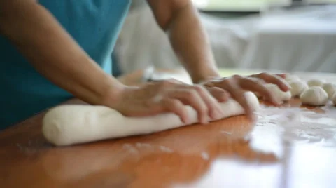 Kneading dough 库存影片 27452263