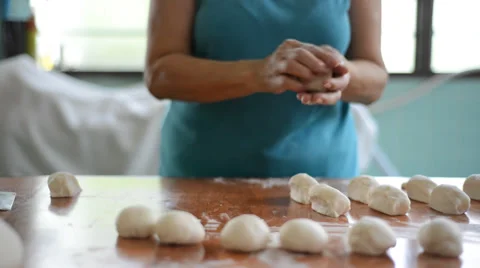 Kneading dough 库存影片 27452295