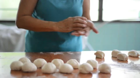 Kneading dough 库存影片 27452414