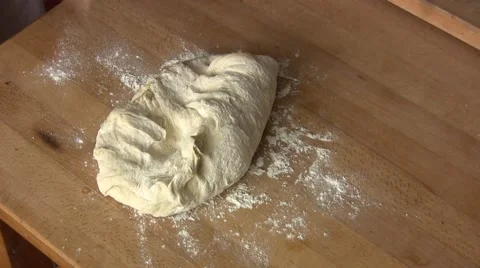 Kneading dough Stock Footage 51879717