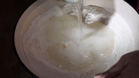 Kneading dough Stock Footage 106197314