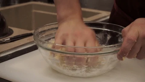 Kneading the dough Stock Footage 113526902