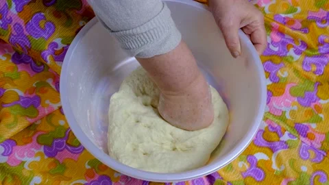 Kneading dough Stock-Footage 229929740